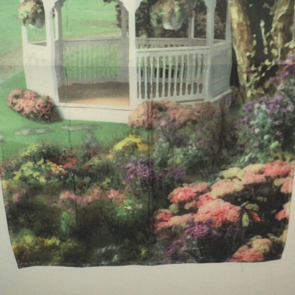 New Impressions by NCE Decorative Hanging Flag Gazebo Hand Painted 36.5" x 25.5 - Picture 3 of 6